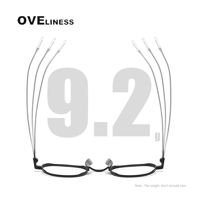 Oveliness Unisex Full Rim Round Titanium Eyeglasses 80803 Full Rim Oveliness   