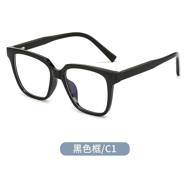 Kansept Unisex Full Rim Square Tr 90 Titanium Eyeglasses Full Rim Kansept C1 Black  