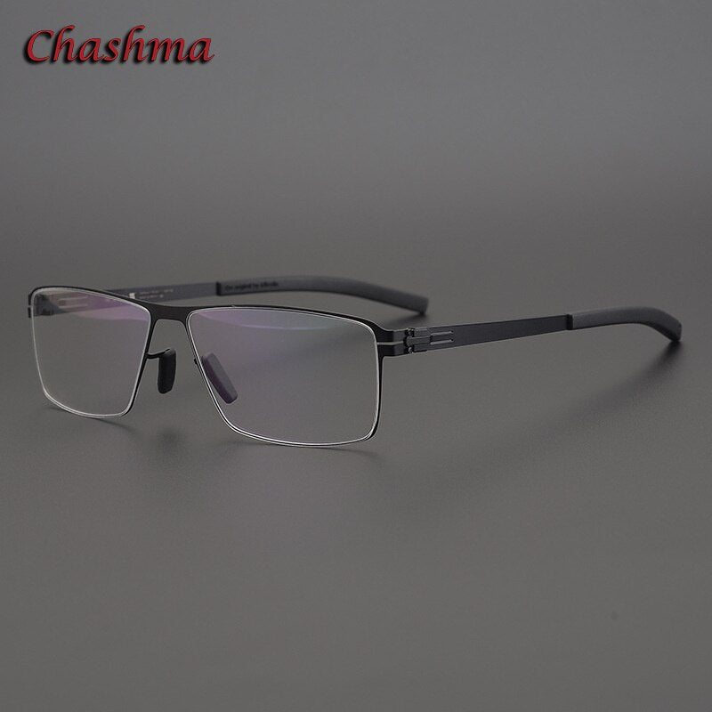 Chashma Ochki Men's Full Rim Square Alloy Eyeglasses Ic Full Rim Chashma Ochki   