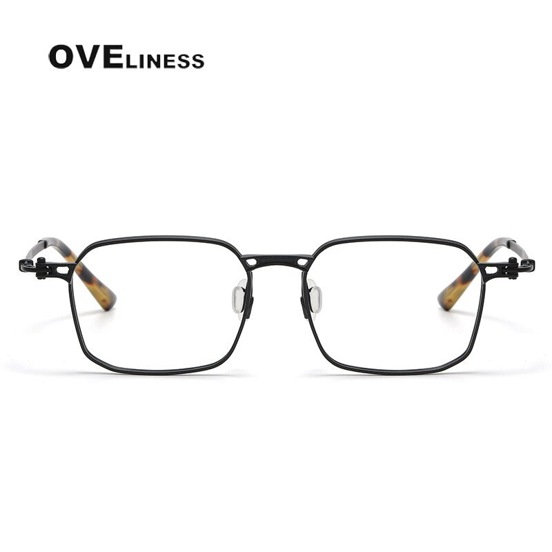 Oveliness Unisex Full Rim Square Titanium Eyeglasses 5892 Full Rim Oveliness   