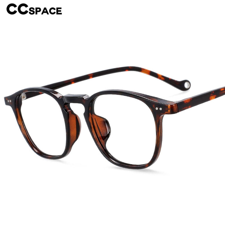 CCSpace Unisex Full Rim Square Oval Tr 90 Titanium Frame Eyeglasses 54228 Full Rim CCspace   