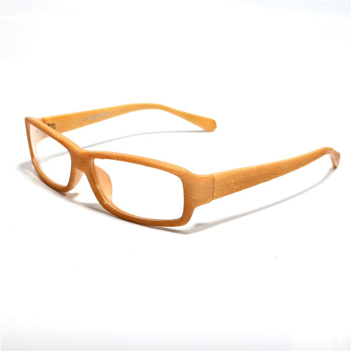 Cubojue Unisex Full Rim Small Rectangle Tr 90 Titanium Myopic Reading Glasses Reading Glasses Cubojue 0 M4 beige 
