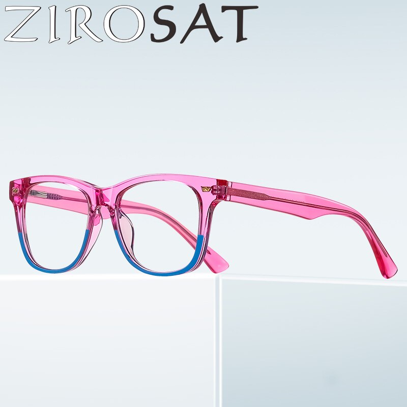 Zirosat Children's Unisex Full Rim Square Tr 90 + Cp Eyeglasses 20215 Full Rim Zirosat   