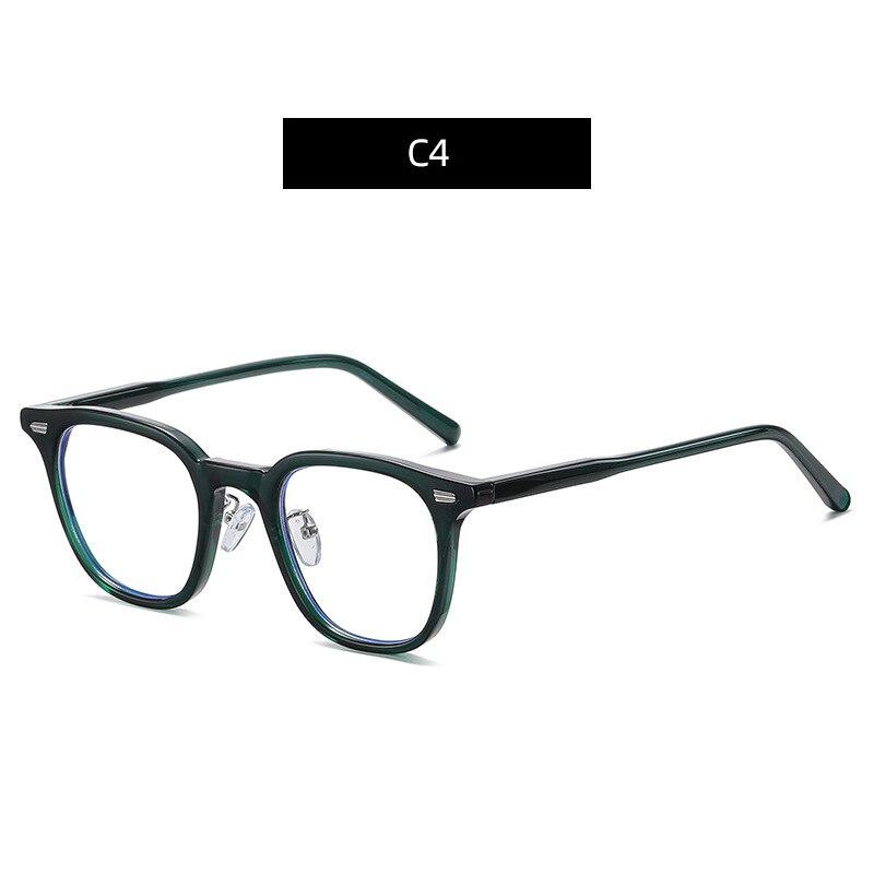Zirosat Women's Full Rim Tr 90 Square Frame Eyeglasses B1811 Full Rim Zirosat C4  