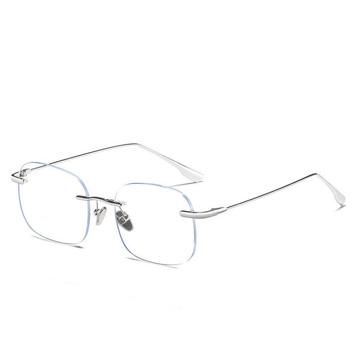 Handoer Unisex Rimless Customized Lens Shape Titanium Eyeglasses 99219 Rimless Handoer   