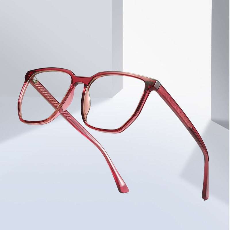 Gmei Unisex Full Rim TR 90 Titanium Square Frame Eyeglasses 2034 Full Rim Gmei Optical   