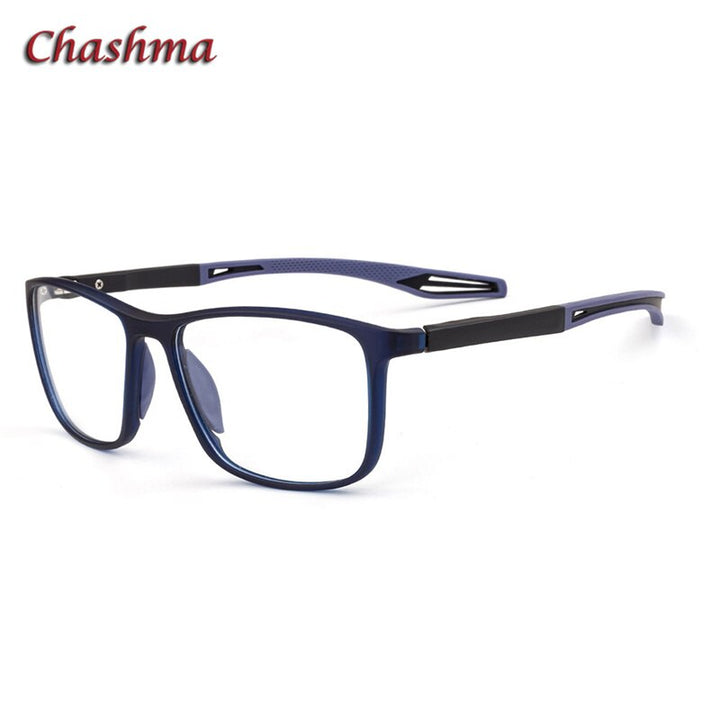 Chashma Ochki Unisex Full Rim Square Tr 90 Titanium Sport Eyeglasses 1021 Sport Eyewear Chashma Ochki C6  