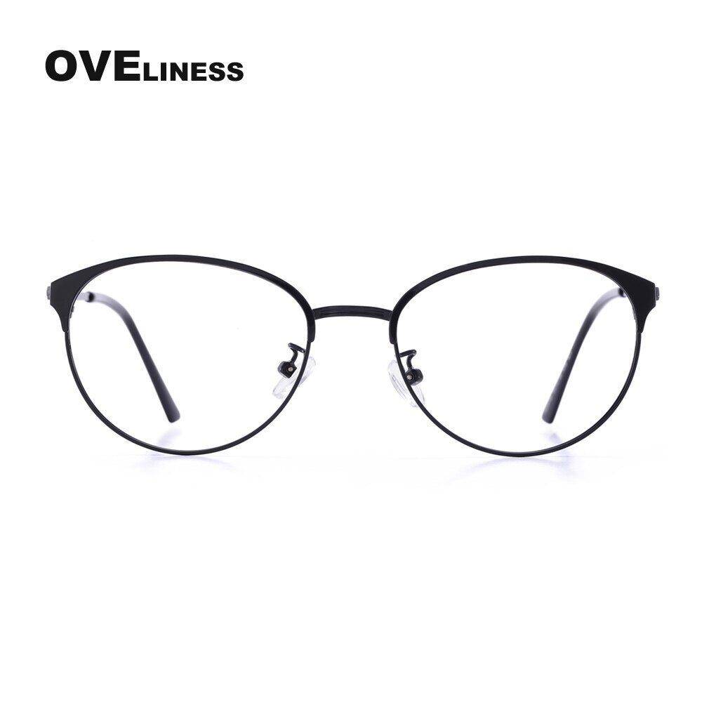 Oveliness Unisex Full Rim Round Alloy Eyeglasses 52018 Full Rim Oveliness   