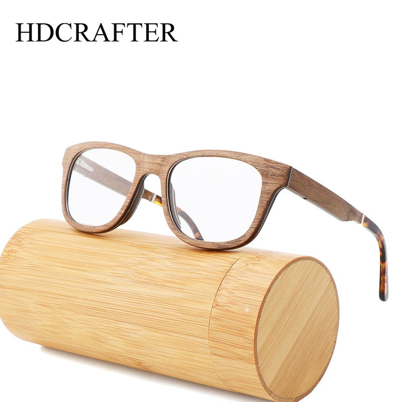 Hdcrafter Men's Full Rim Wood Eyeglasses 56362 Full Rim Hdcrafter Eyeglasses   