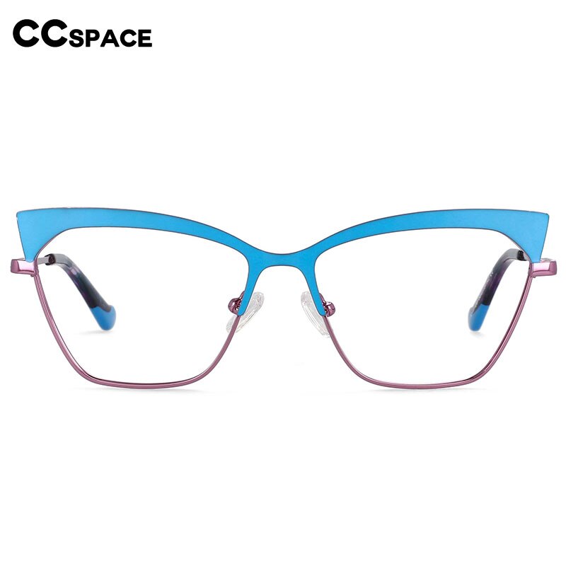 CCSpace Women's Full Rim Butterfly Cat Eye Alloy Frame Eyeglasses 54526 Full Rim CCspace   