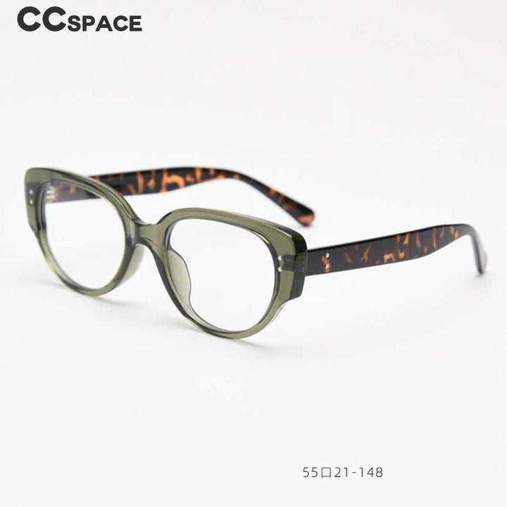 CCSpace Unisex Full Rim Square Cat Eye Tr 90 Titanium Eyeglasses 54967 Full Rim CCspace   