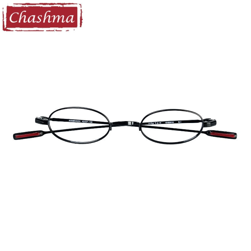 Chashma Ottica Unisex Full Rim Small Round/Square Titanium Eyeglasses 93015/6 Full Rim Chashma Ottica   