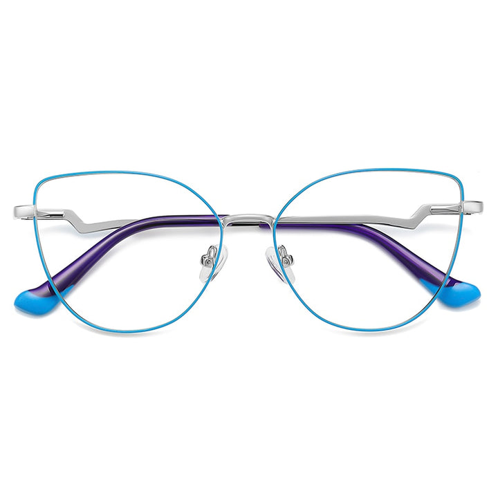 Gmei Women's Full Rim Alloy Cat Eye Frame Eyeglasses 3043 Full Rim Gmei Optical C2  