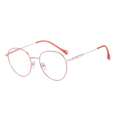 Ralferty Women's Full Rim Round Square Alloy Eyeglasses F95950 Full Rim Ralferty C2 Orange China 