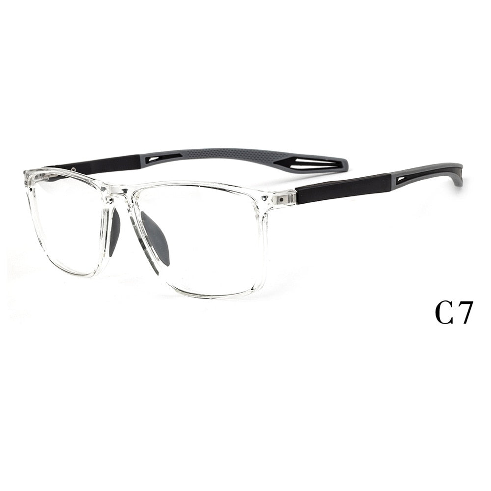 Muzz Unisex Full Rim Square Tr 90Titanium Sport Eyeglasses 1019 Sport Eyewear Muzz C7  
