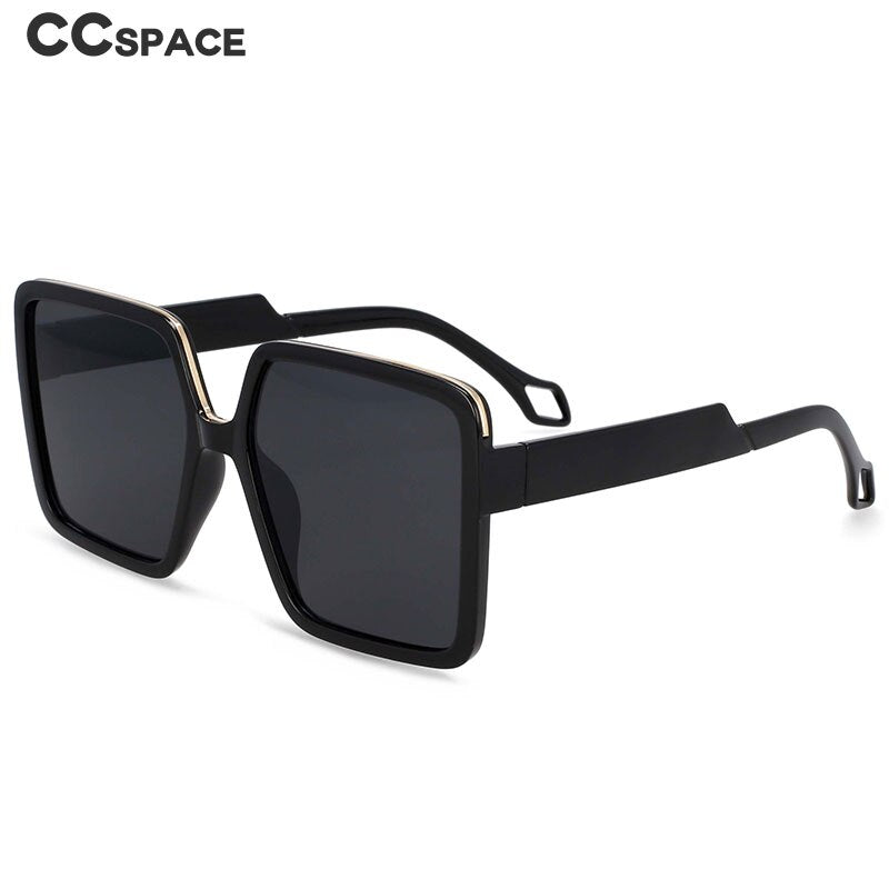 CCSpace Women's Full Rim Oversized Square Resin Frame Sunglasses 54457 Sunglasses CCspace Sunglasses   
