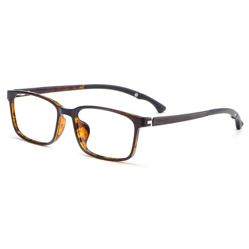 Yimaruili Unisex Full Rim Square Tr 90 Adjustable Temple Eyeglasses 5106 Full Rim Yimaruili Eyeglasses Tortoiseshell  