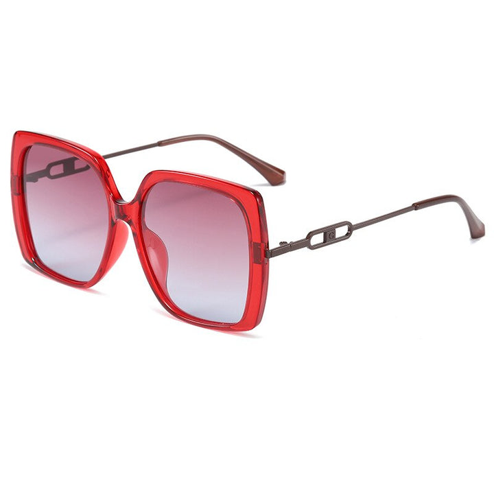 Yimaruili Women's Full Rim Square Acetate Frame Polarized Sunglasses LS305 Sunglasses Yimaruili Sunglasses Wine Red Other 