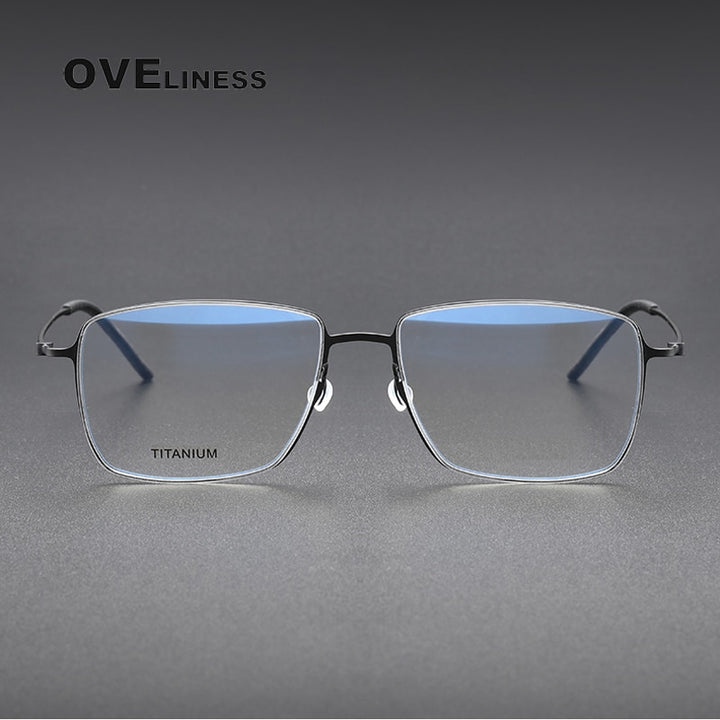 Oveliness Unisex Full Rim Square Titanium Eyeglasses 5508 Full Rim Oveliness   