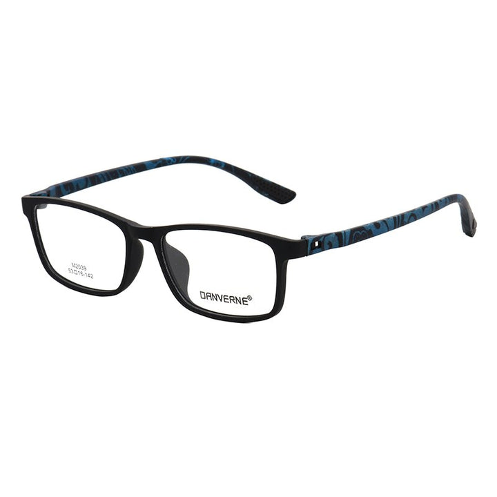Zirosat Unisex Full Rim Square Ultem Frame Eyeglasses M2039 Full Rim Zirosat C5  