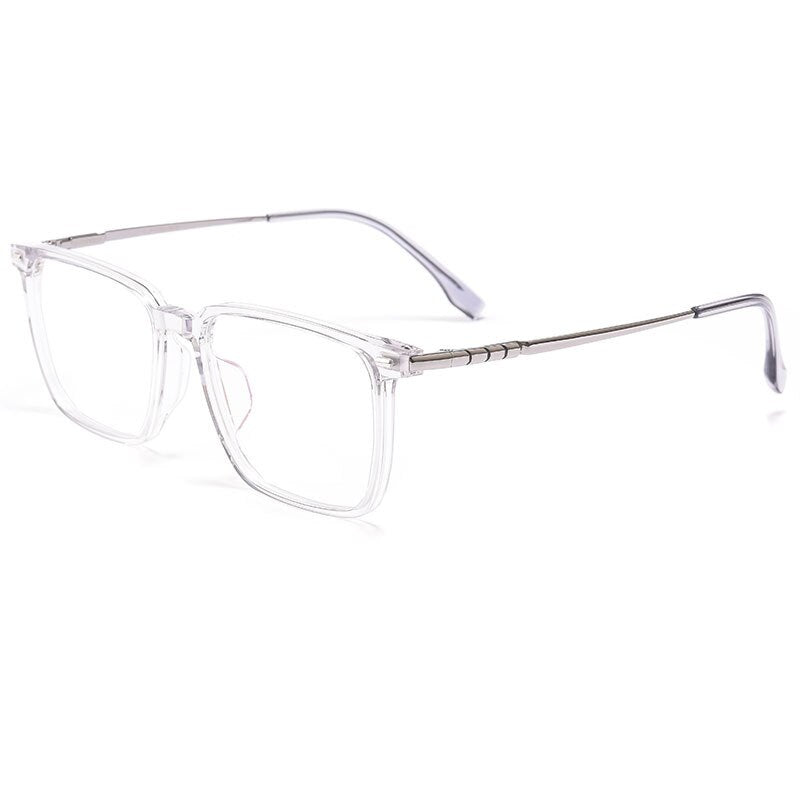 Hotochki Men's Full Rim Square Titanium Alloy Frame Eyeglasses Bv85001 Full Rim Hotochki C3  