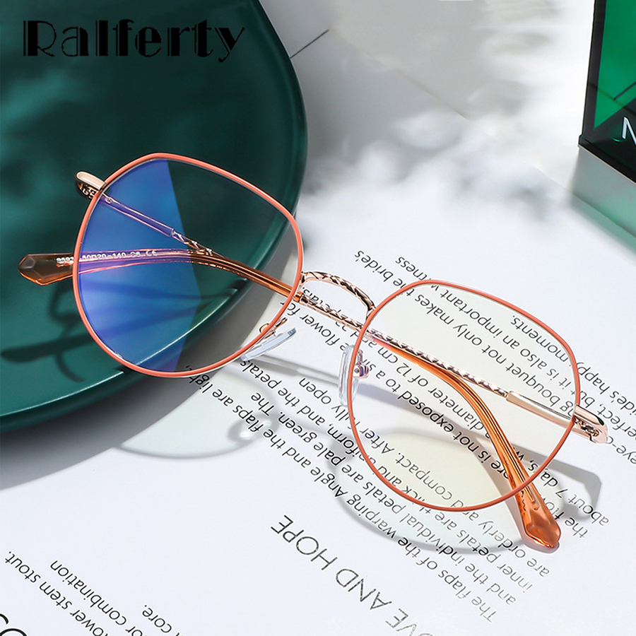 Ralferty Women's Full Rim Round Alloy Eyeglasses W9536 Full Rim Ralferty   