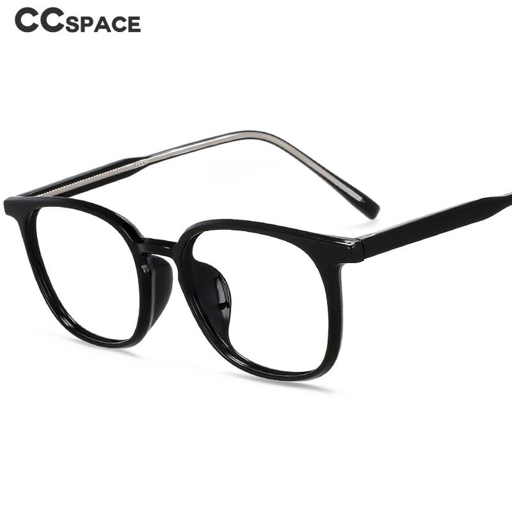 CCspace Unisex Full Rim Square Tr 90 Acetate Eyeglasses 55518 Full Rim CCspace   