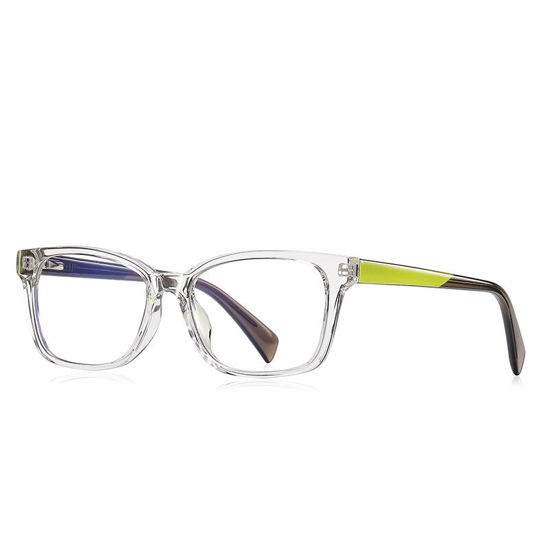Zirosat Children's Unisex Full Rim Square Tr 90 + Cp Eyeglasses 20216 Full Rim Zirosat C2  