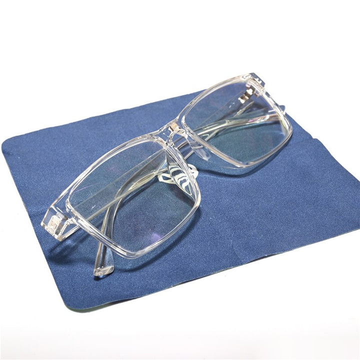 Cubojue Unisex Full Rim Oversized Square Tr 90 Titanium Myopic Reading Glasses 2257 Reading Glasses Cubojue   