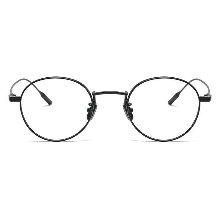 Oveliness Unisex Full Rim Round Titanium Eyeglasses 80806 Full Rim Oveliness   