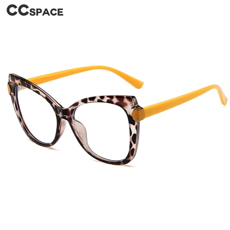 CCspace Women's Full Rim Cat Eye Tr 90 Eyeglasses 53348 Full Rim CCspace   