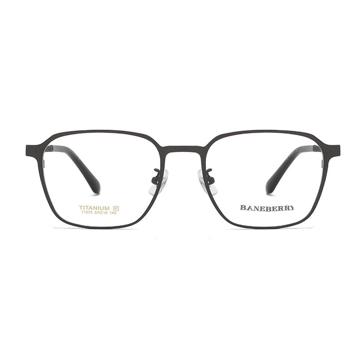Reven Jate Unisex Full Rim Square Titanium Frame Eyeglasses 71075 Full Rim Reven Jate   