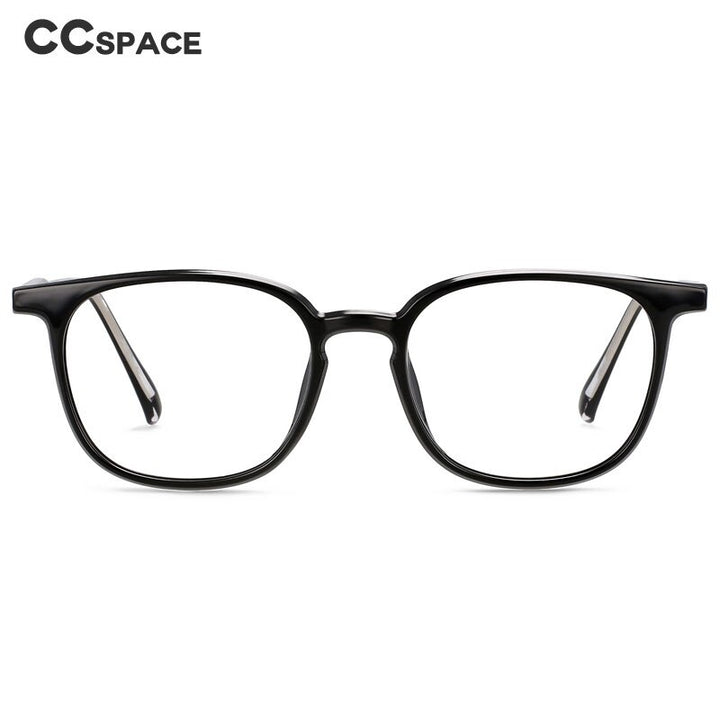 CCspace Unisex Full Rim Square Tr 90 Acetate Eyeglasses 55518 Full Rim CCspace   