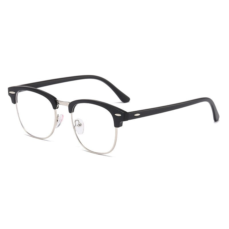 KatKani Unisex Full Rim Round Tr 90 Eyeglasses With Clip On Polarized Sunglasses Tr2218 Clip On Sunglasses KatKani Eyeglasses   