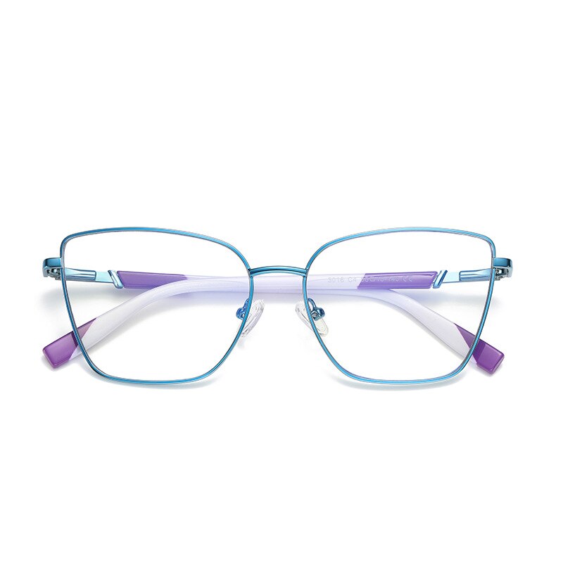 Hotony Women's Full Rim Cat Eye Alloy Frame Eyeglasses 3016 Full Rim Hotony C4  