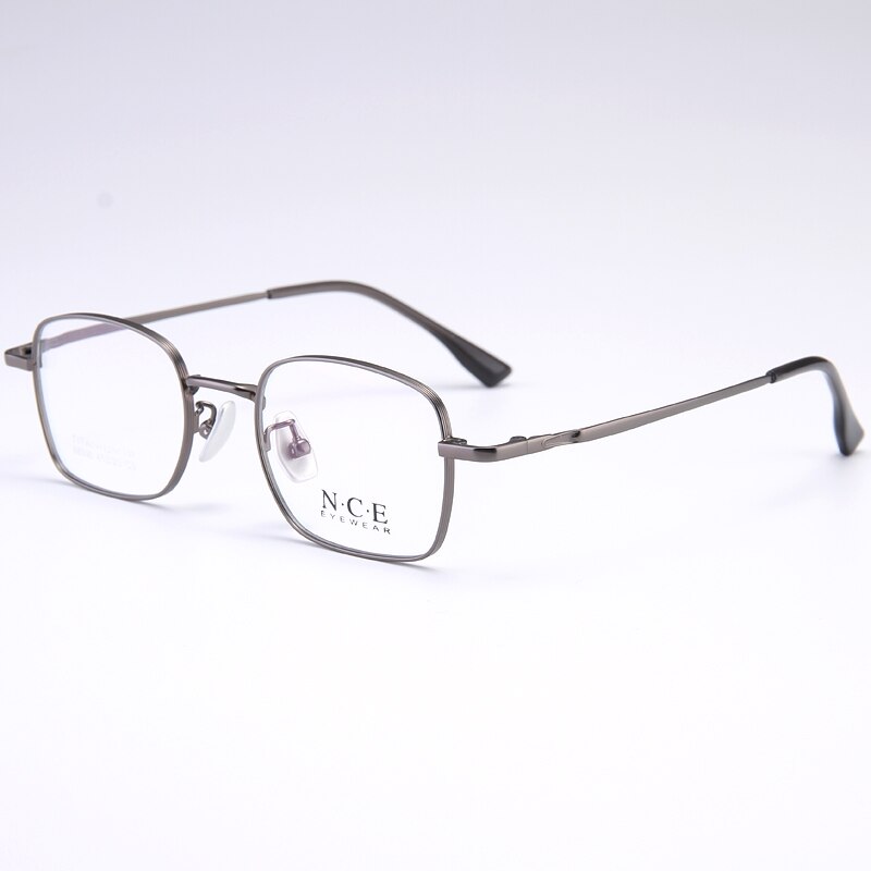 Bclear Unisex Full Rim Small Square Titanium Frame Eyeglasses Sc88300 Full Rim Bclear gray  
