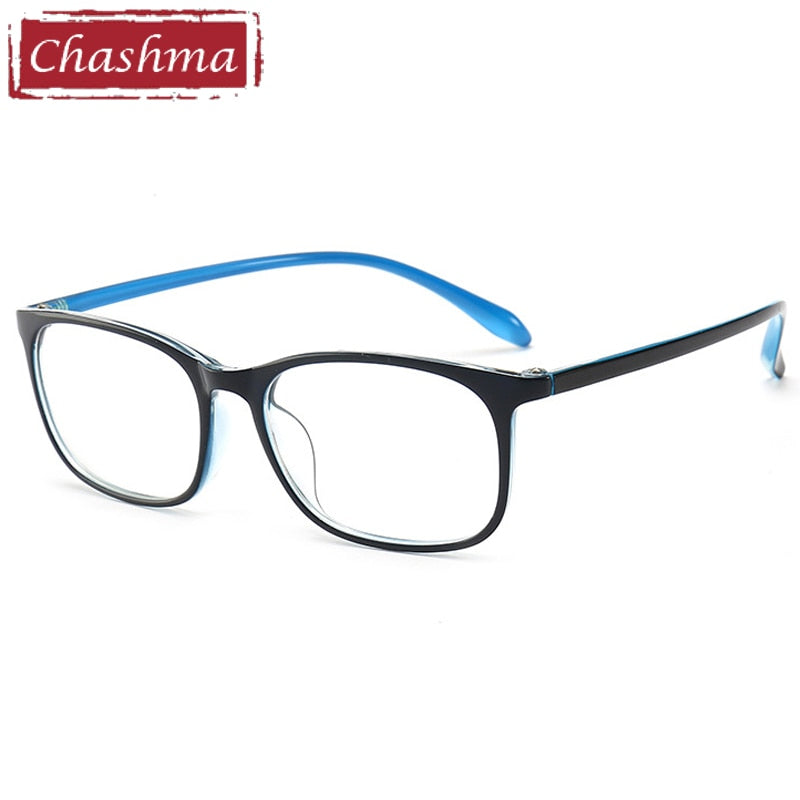 Chashma Unisex Full Rim Square TR 90 Resin Titanium Frame Eyeglasses 6056 Full Rim Chashma   