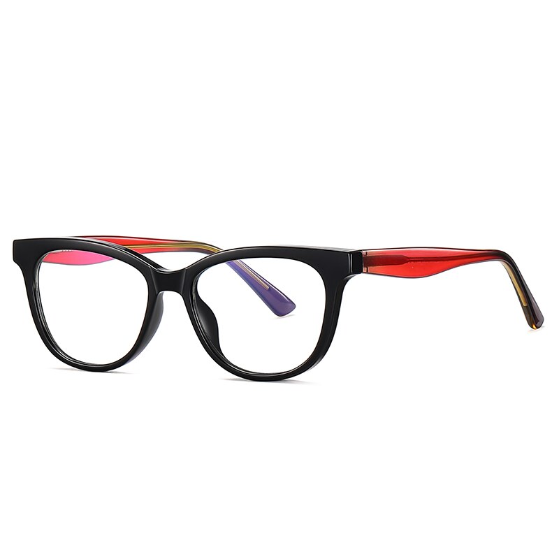 Zirosat Children's Unisex Full Rim Square Tr 90 + Cp Eyeglasses 20210 Full Rim Zirosat C1  
