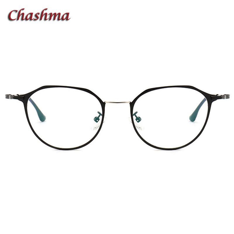 Chashma Ochki Women's Full Rim Round Stainless Steel Eyeglasses 00001 Full Rim Chashma Ochki   