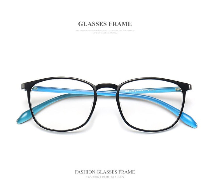 Chashma Unisex Full Rim TR 90 Resin Rectangle Frame Eyeglasses 6062 Full Rim Chashma   
