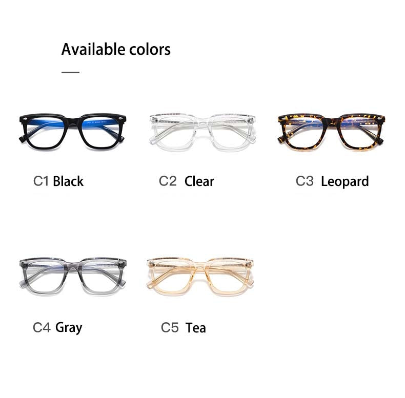 CCSpace Unisex Full Rim Square Tr 90 Titanium Eyeglasses 53146 Full Rim CCspace   