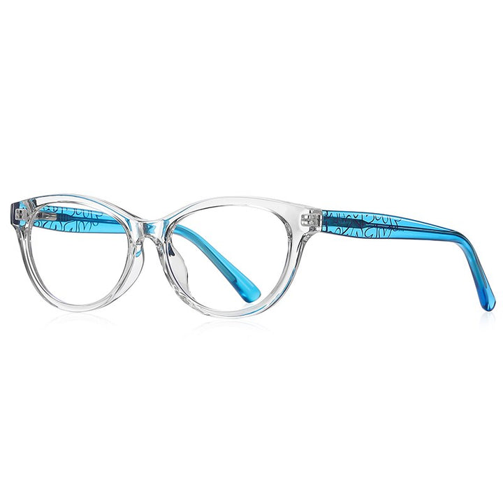 Zirosat Children's Unisex Full Rim Round Square Tr 90 + Cp Eyeglasses 20209 Full Rim Zirosat C2  