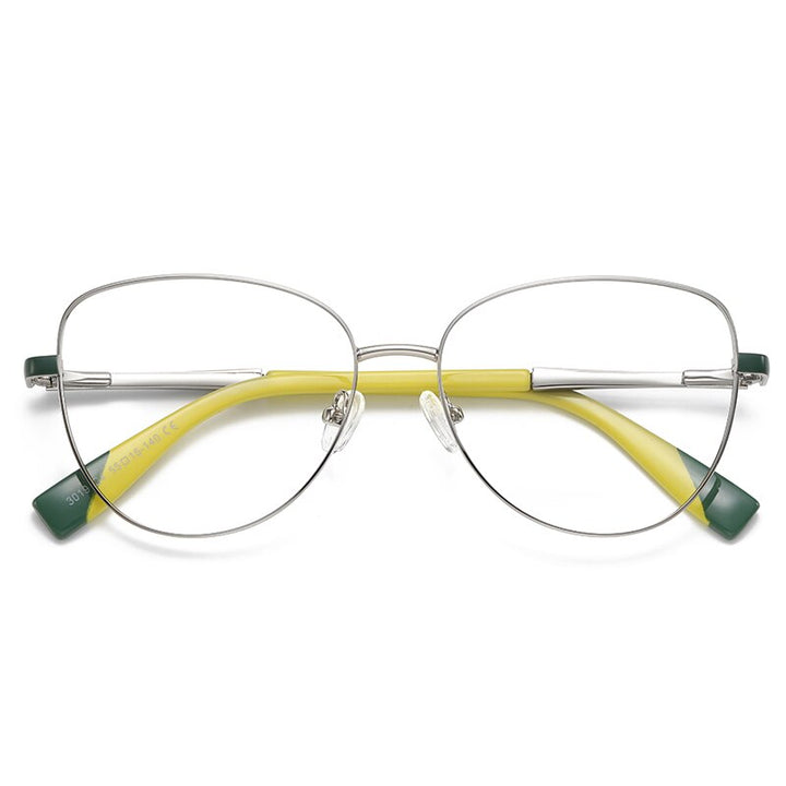 Hdcrafter Women's Full Rim Cat Eye Frame Eyeglasses 3019 Full Rim Hdcrafter Eyeglasses C4  