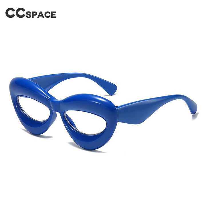 CCspace Unisex Full Rim Acetate Cat Eye Or Square Eyeglasses 55579 Full Rim CCspace   