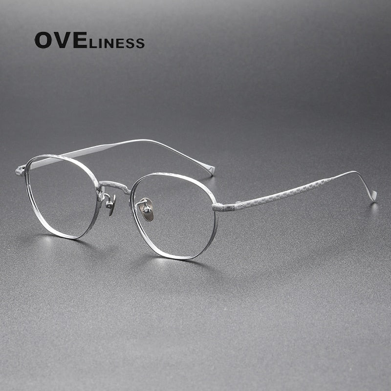 Oveliness Unisex Full Rim Round Titanium Eyeglasses 163 Full Rim Oveliness   