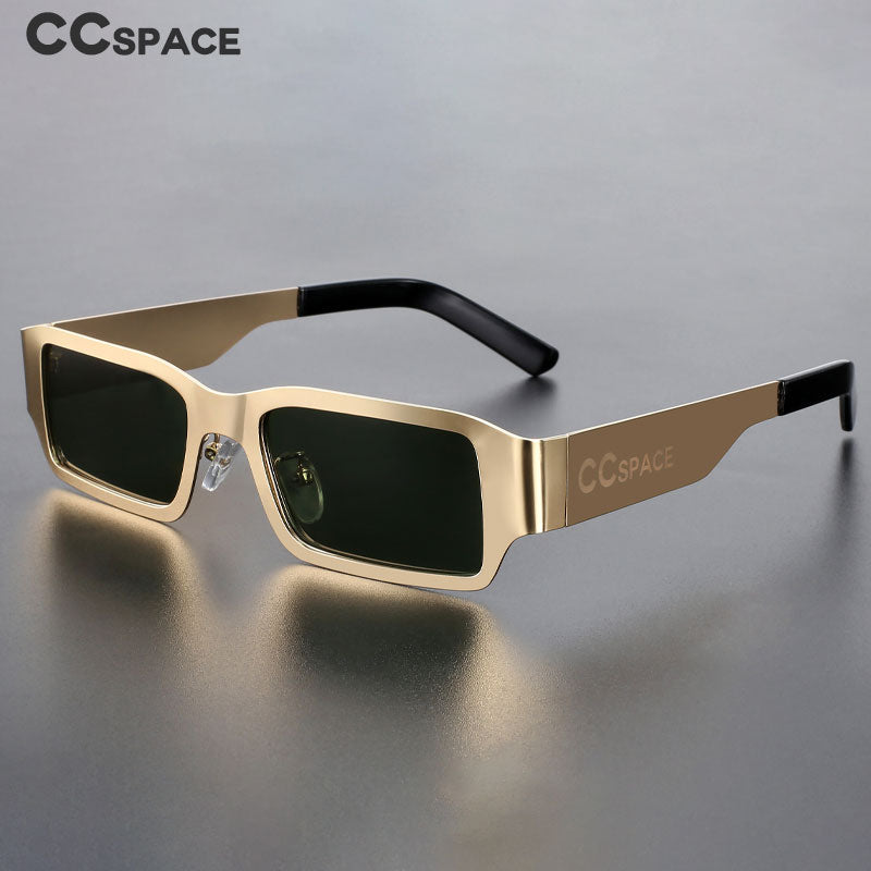 CCspace Unisex Full Rim Rectangle Alloy UV400 Sunglasses 56310 Sunglasses CCspace Sunglasses   