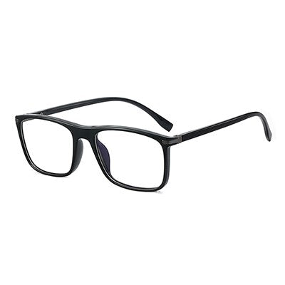 Ralferty Men's Full Rim Square Tr 90 Acetate Eyeglasses F95348 Full Rim Ralferty C1 Shiny Black China 