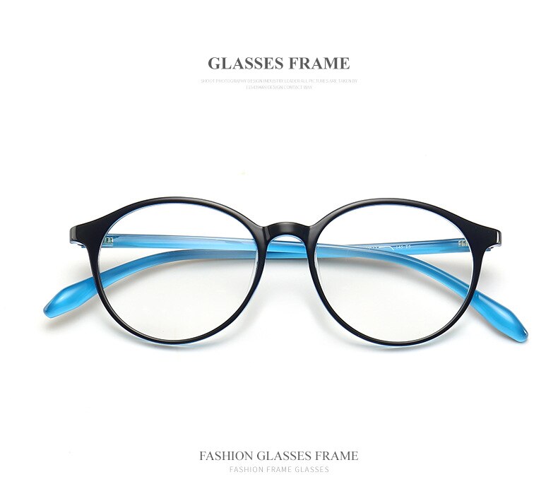 Chashma Unisex Full Rim Round TR 90 Titanium Frame Eyeglasses 6057 Full Rim Chashma   