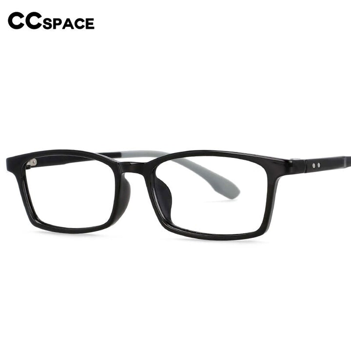 CCSpace Unisex Youth Size Full RIm Rectangle Tr 90 Titanium Frame Eyeglasses 54465 Full Rim CCspace   