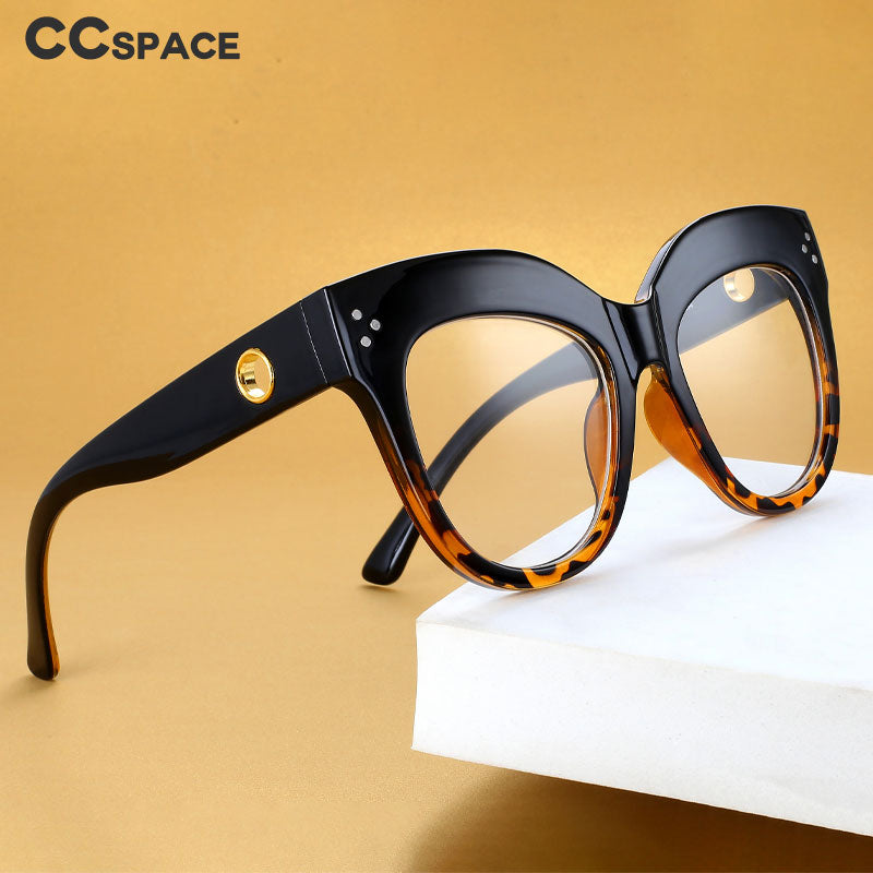 CCSpace Women's Full Rim Cat Eye PC Plastic Eyeglasses 56429 Full Rim CCspace   